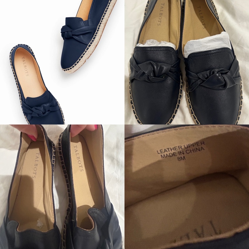 Talbots Women's Navy Espadrille Loafers